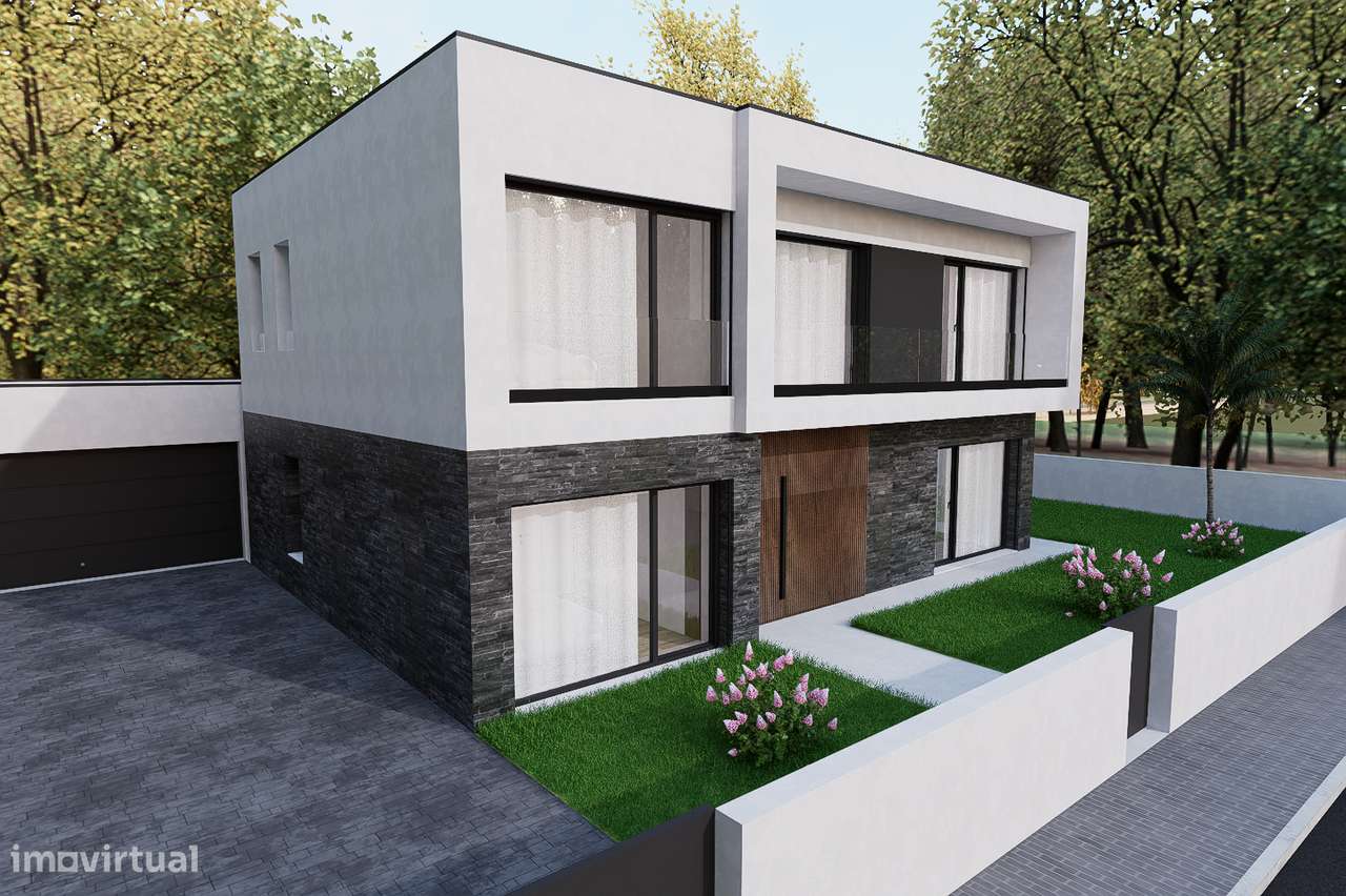 Brevemente: Moradia V4  r/c e 1º andar, estilo contemporâneo - Leiria - Grande imagem: 2/9
