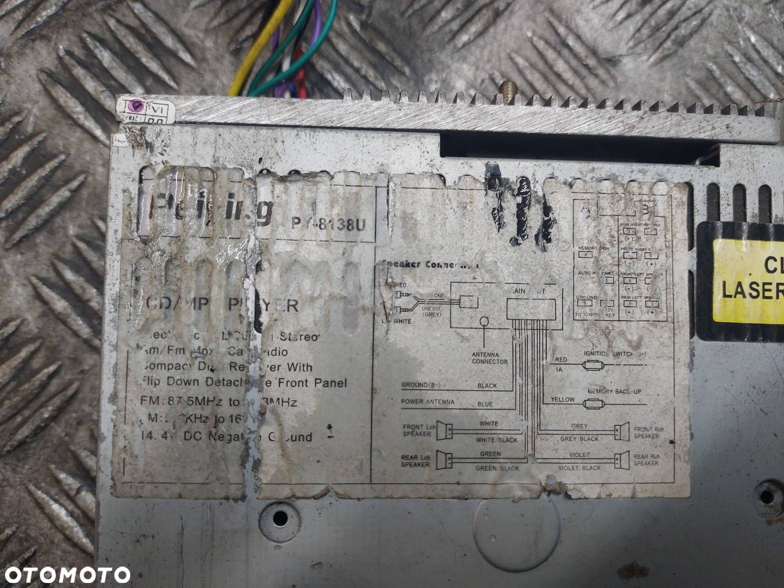 RADIO ODTWARZACZ SAMOCHODOWY PEYING PY-8138U - 3