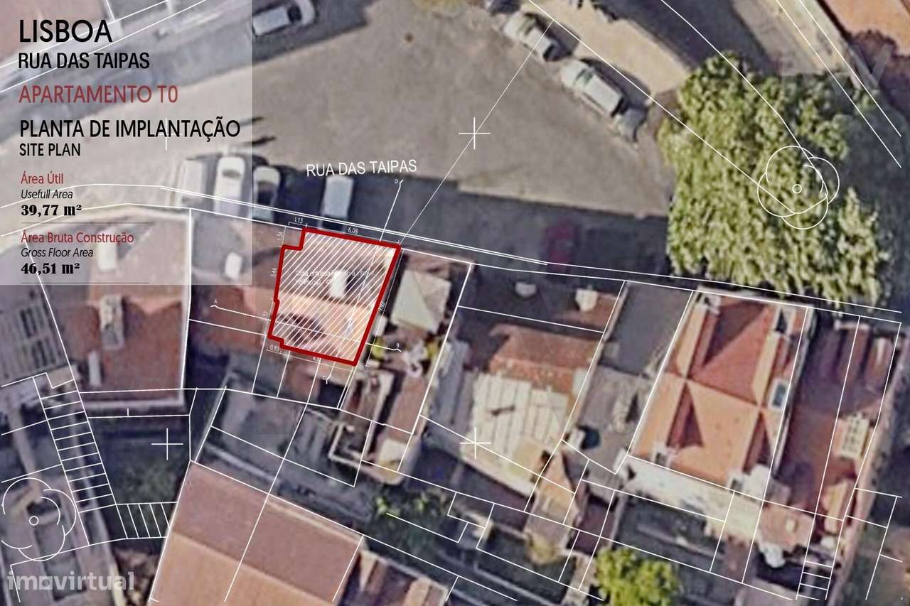 Lisboa, Estúdio para remodelar com projeto aprovado junto ao Príncipe - Grande imagem: 4/8