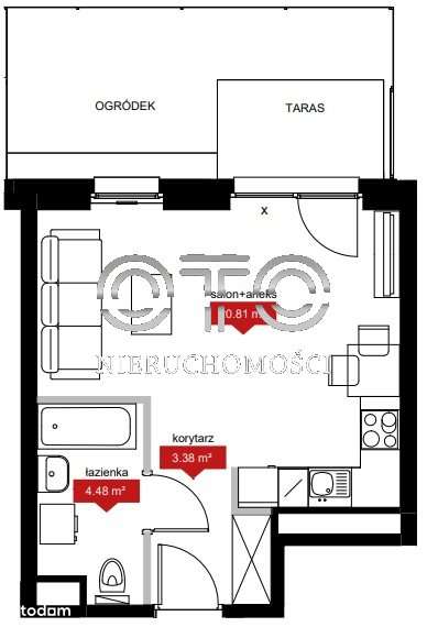 Kawalerka z wydzieloną sypialnia/Balkon/Nowe/27 r - Pełny obrazek: 5/5