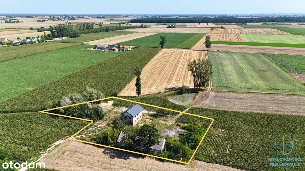 Dom w budowie na dużej działce 4761 m² – Jurków Drugi-9