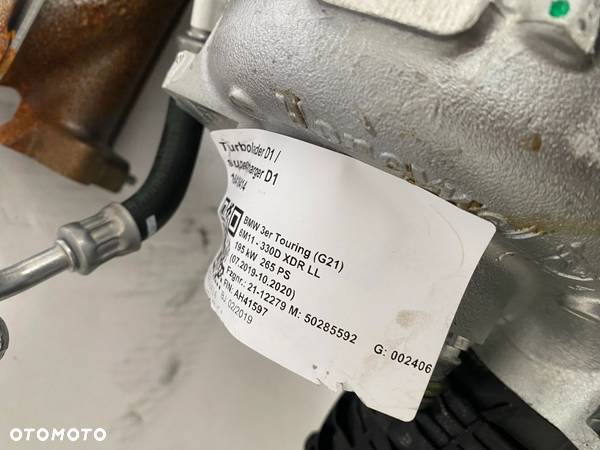 BMW G01 G05 G11 G20 G26 G30 3,0D B57D30A TURBINA TURBOSPRĘŻARKA 8584218 - 2