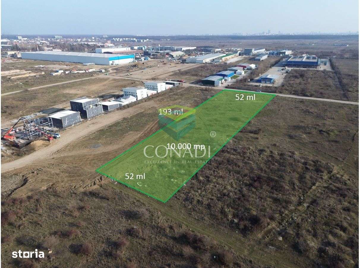 Teren de vanzare cu autorizatie pentru 2 hale - Otopeni - 10.000 mp - Imagine principală: 2/19