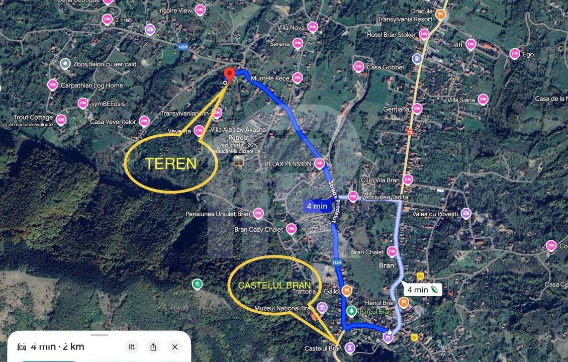 Teren investitie Bran - Predelut, la 2 km de Castelul Bran - Imagine principală: 5/10