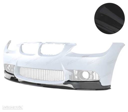 SPOILER LIP DIANTEIRO PARA BMW E92 E93 LCI 10-14 LOOK M3 PRETO BRILHANTE - 1