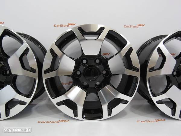 Jantes Look Toyota Hilux 17 x 7.5 et 25 6x139.7 Pretas + Polido - 3