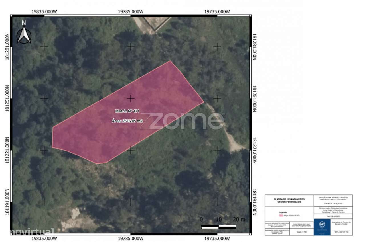Terreno Rústico com 2.516 m2 na Carvalhosa, Paços de Ferreira - Grande imagem: 2/17