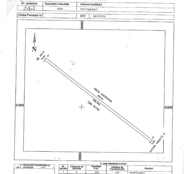 2 Terenuri 1660mp Extravilane In Rate Primaverii Com. Berceni | #EG37 - Imagine principală: 2/5