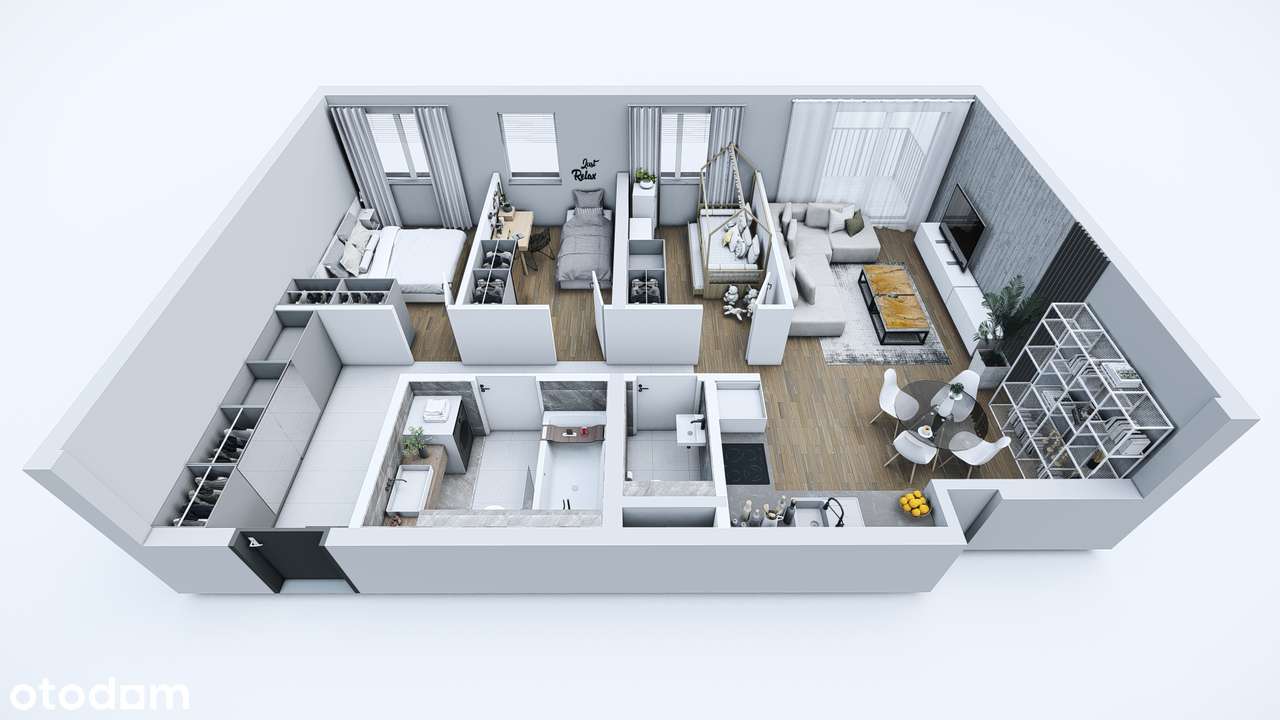 REZERWACJA ul. Łotewska A2/M21 - 4 pok. - Pełny obrazek: 2/13