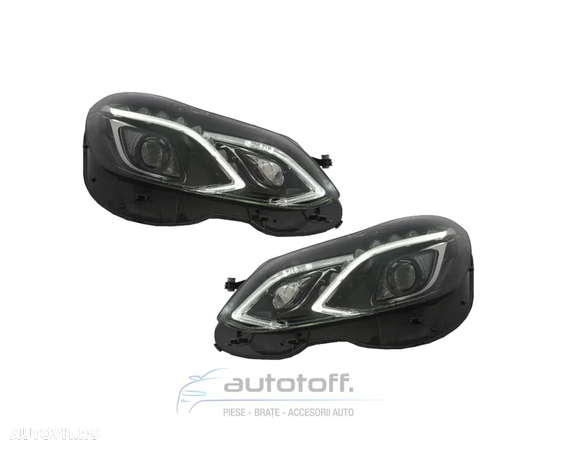 Faruri LED Xenon compatibile cu Mercedes E-Class W212 (2013-2016) Facelift Design - 1