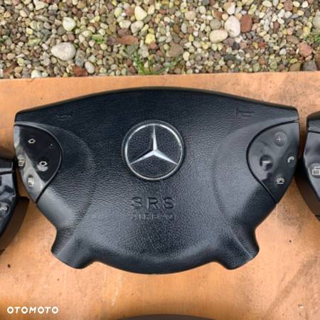 MERCEDES e211 g 463 poduszka air bag  kierowcy czarna szara beżowa ORYGINAŁ - 5