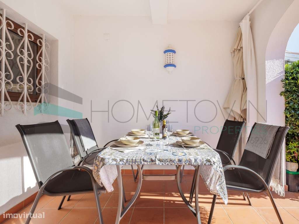 Moradia V2 com jardim, perto da praia, em Quarteira-14