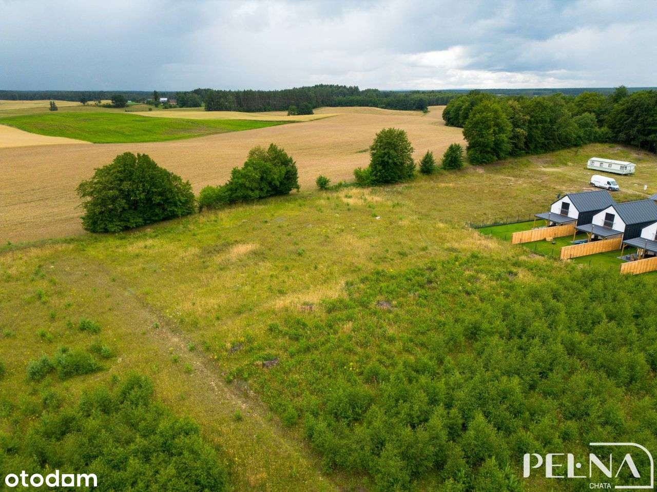 Działka 1300 mkw. nad jeziorem koło Kościerzyny-1