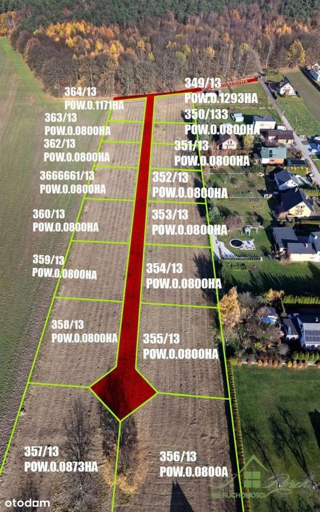 16 Działek Budowlanych – Orzesze, Ul. Truskawkowa-1