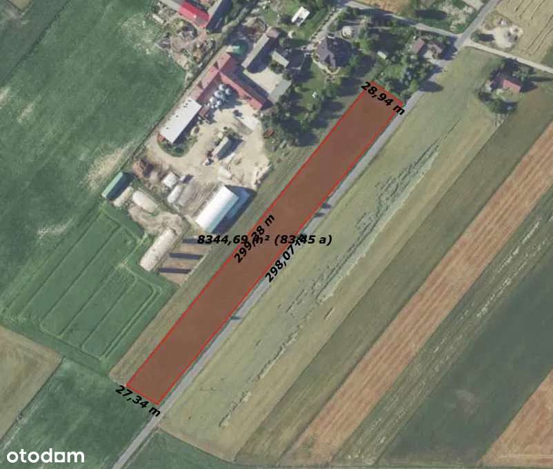 Atrakcyjna działka rolna 0,83 ha z potencjałem budowlanym