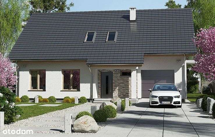 Działka z projektem domu i z pozwoleniem na budowę