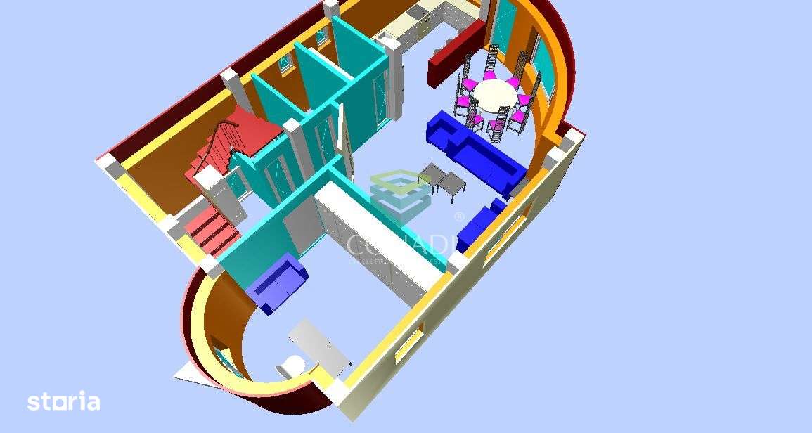 Vila la rosu cu 2000mp curte in comuna Cornetu-13