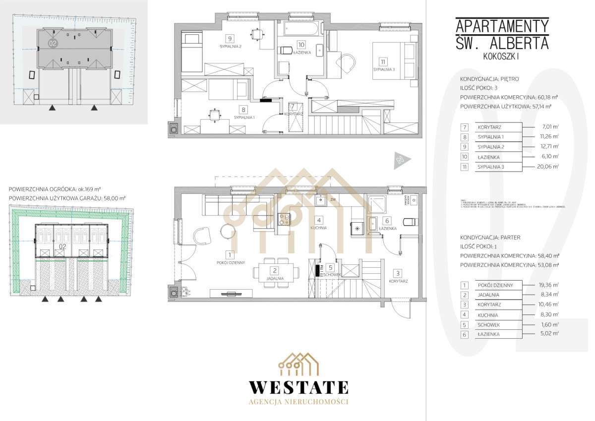 Czworak | Z ogrodem i garażem | Stan deweloperski-14