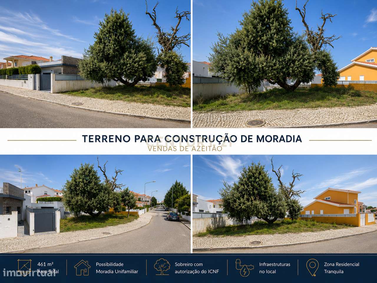 Terreno 461 m² para moradia em Azeitão-1