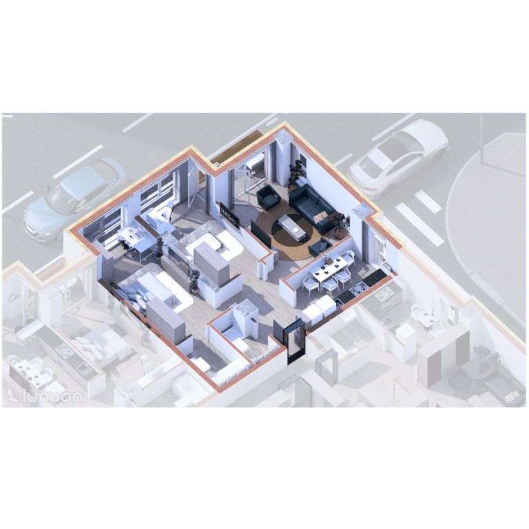 Apartament cu 3 camere, 2 bai, bloc NOU, zona Copou, predare 2025!! - Imagine principală: 1/8