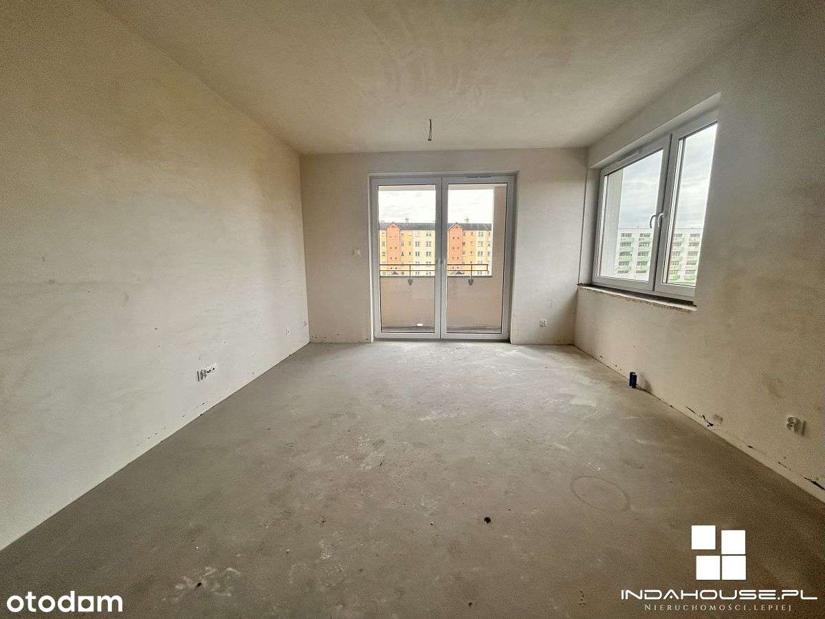 Cesja. Nowe mieszkanie. I p. 2 pokoje, loggia, win-1