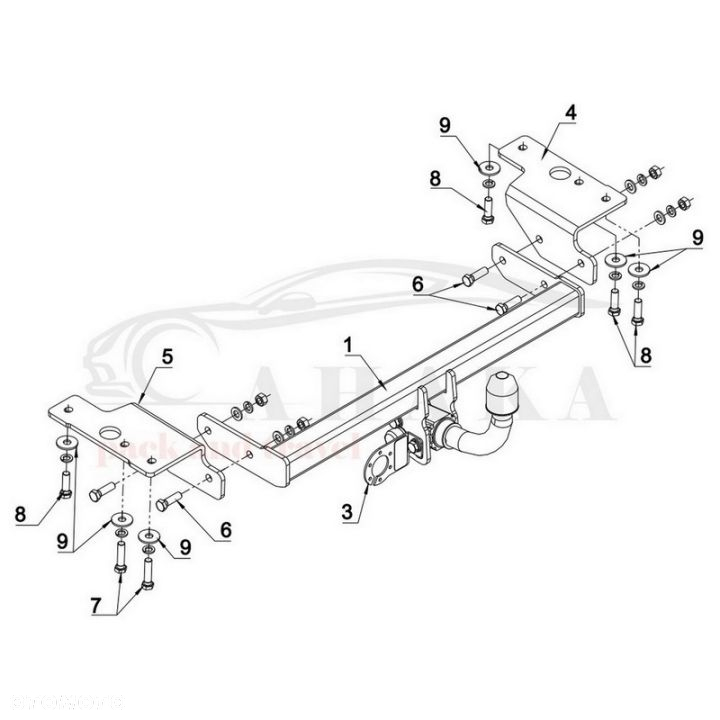 Hak Holowniczy Automat Do Toyota Auris E15 Hatchback 2007-2012 - 3