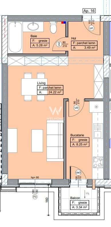 Apartament o camera cu bucatarie separata  - Selimbar/Sibiu - Imagine principală: 4/9