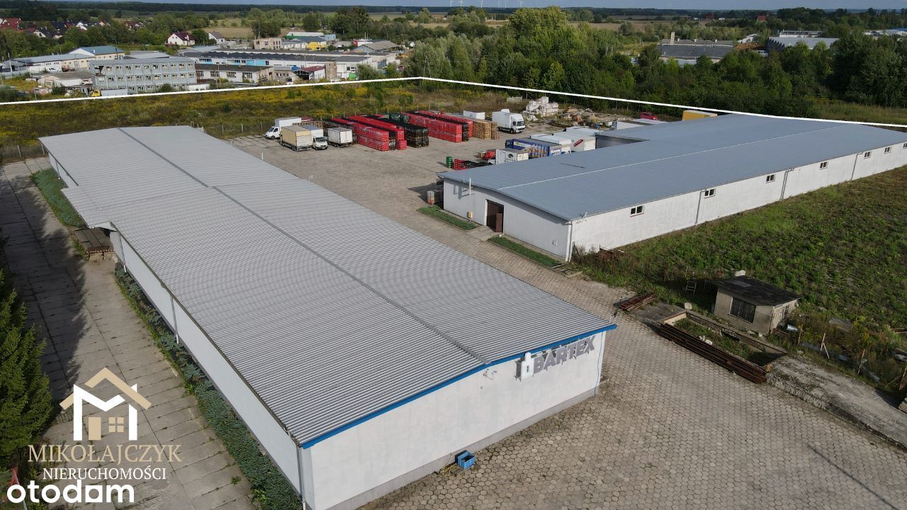 Magazyny 2 816 m2 / Działka 2,39 ha / Bartoszyce