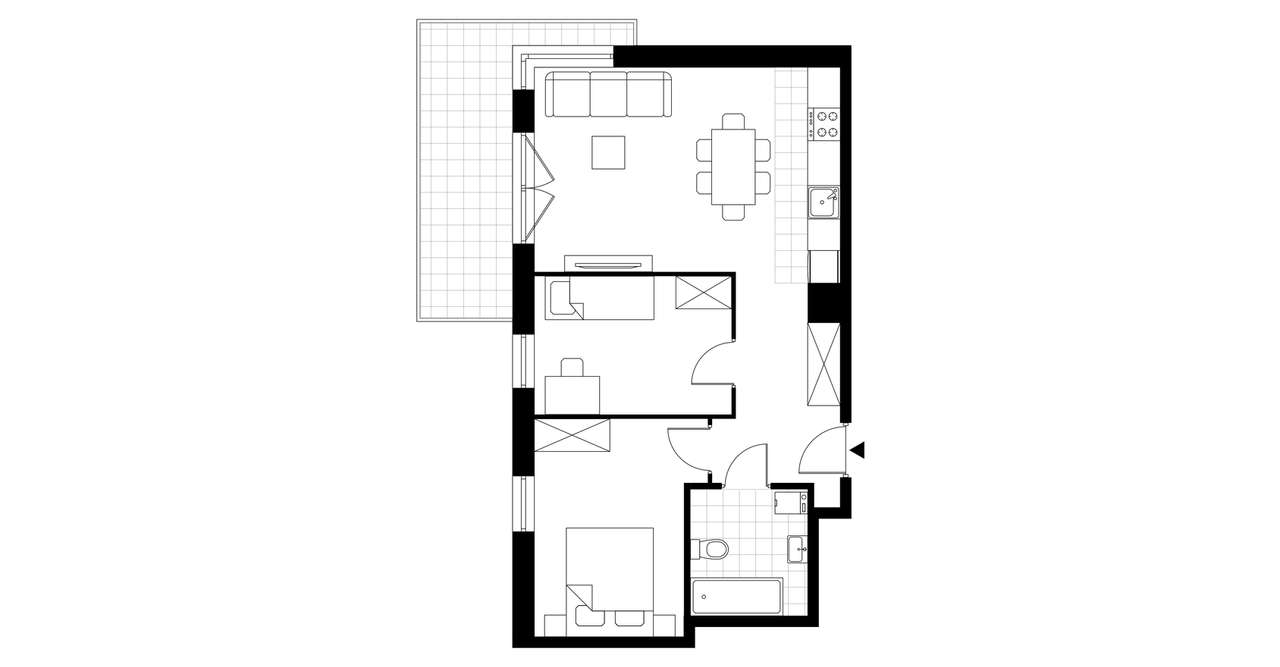 3-pokojowe mieszkanie 52m2 + balkon Bez Prowizji - Pełny obrazek: 3/8