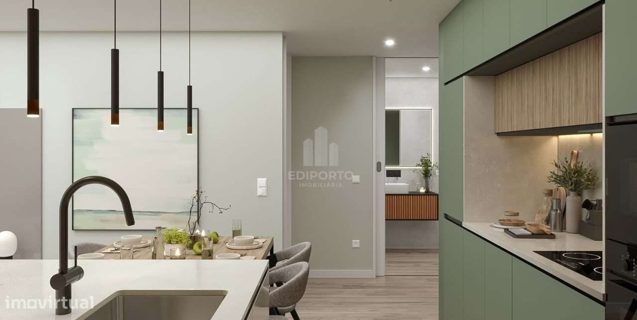 Apartamento T1, com varanda e lugar de garagem junto ao GaiaShopping-2