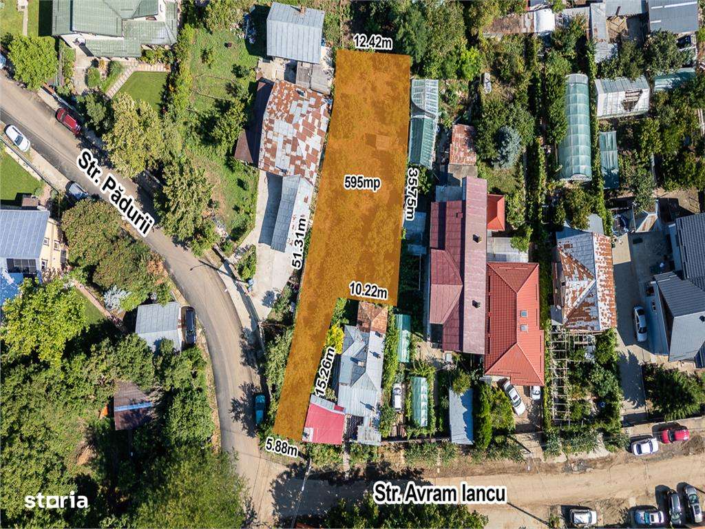 TUNARI-PADURII,TEREN INTRAVILAN 595 MP,ASFALT,GAZ,CURENT,CANALIZARE - Imagine principală: 3/5