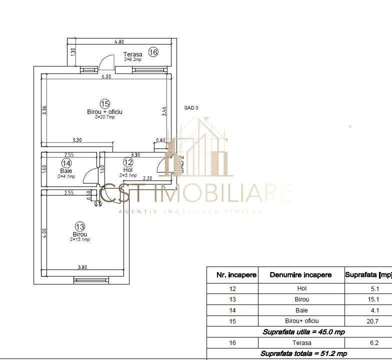 Apartament 2 Camere Ghiroda etaj 1 - Imagine principală: 5/5