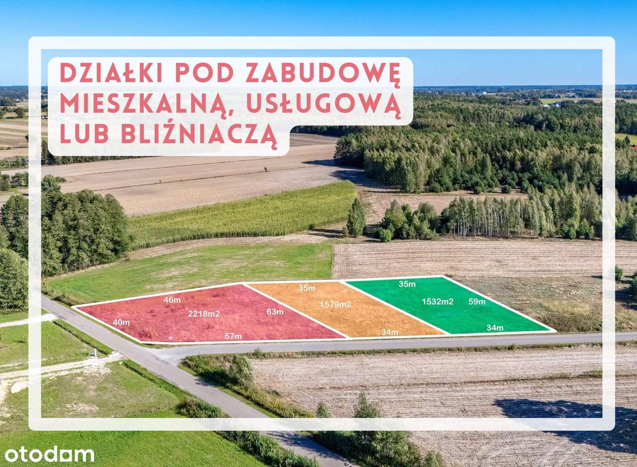 Spokój i przestrzeń | Działki budowlane z MPZP | Kup razem lub osobno - Pełny obrazek: 1/11