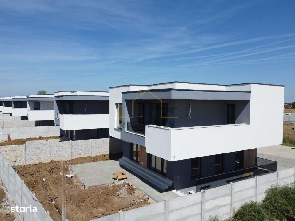 Vila moderna, 140mpu, 400mpt, panouri, utilitati! Comision 0% - Imagine principală: 4/19