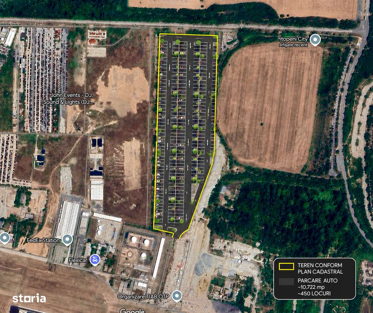 Vanzare Teren Parcare privată Otopeni Dr.Gari-1