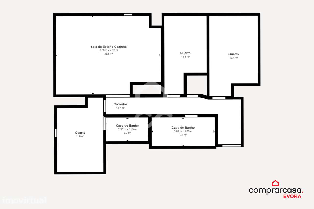 Apartamento T3 c/ Varanda | Condomínio JABA, Barreiro-29