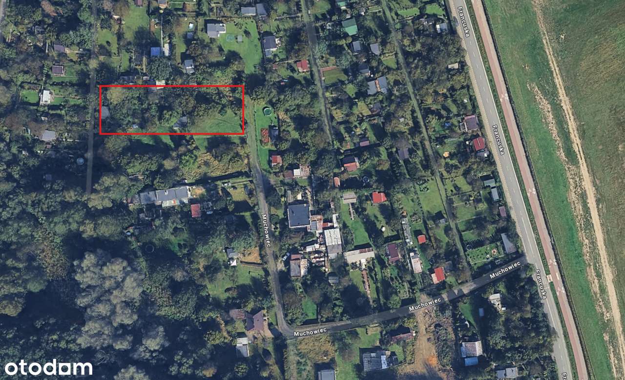 Katowice Muchowiec – działka 1319 m² w wyjątkowo zielonej lokalizacji