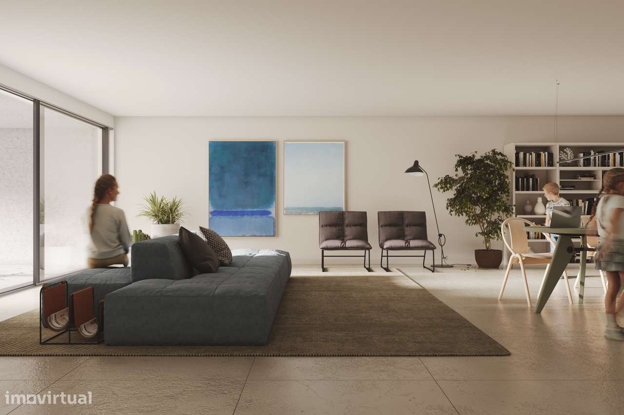 T2 Novo com, no terceiro e último piso, com terraço e lugar de garagem-12