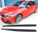 EXTENSÕES EMBALADEIRAS PARA BMW F80 F82 11-18 LOOK M PERFORMANCE PRETO BRILHANTE - 1