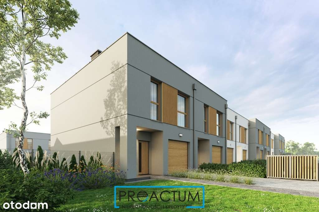 Nowoczesny dom szeregowy z ogródkiem i garażem - Pełny obrazek: 3/20