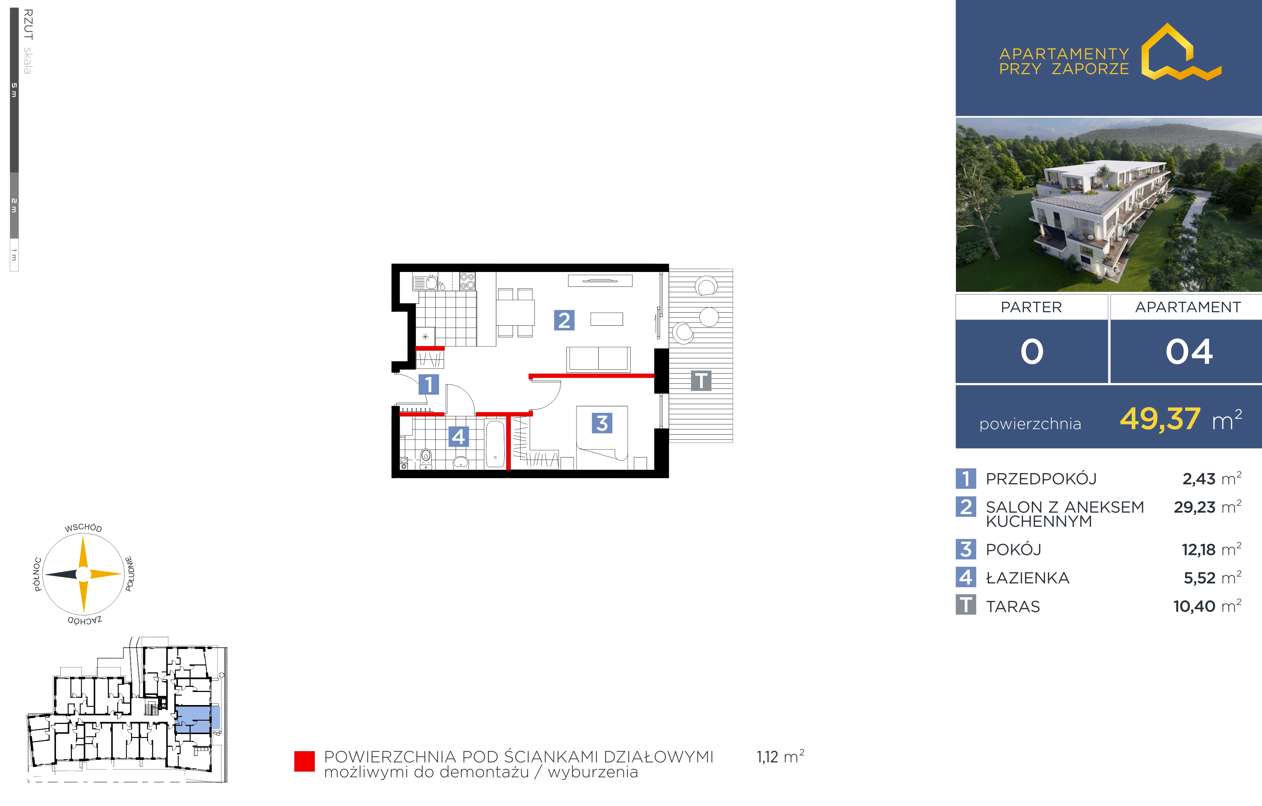 2 pokoje | taras 10,4 m² | parter | blisko natury Wapienica-4