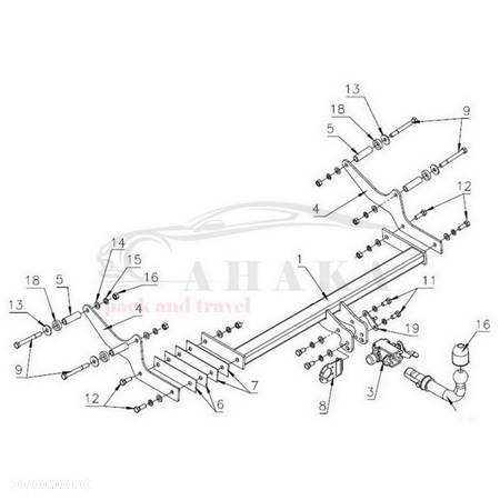 Hak Holowniczy Automat Do Renault Laguna Iii Grandtour Kombi 2013-2015 - 3