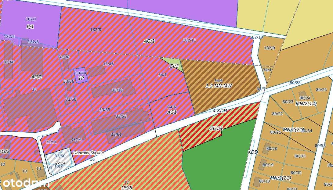 Działka przeznaczona pod AG – tereny aktywności gospodarcze-1