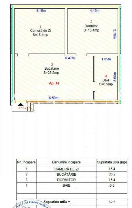 Apartament 2 camere, finisat la cheie, Șelimbar - Imagine principală: 2/6