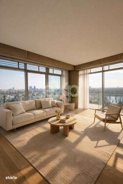 Apartament cu 4 camere, vedere panoramica la lac si facilitati de 5 stele in Floreasca