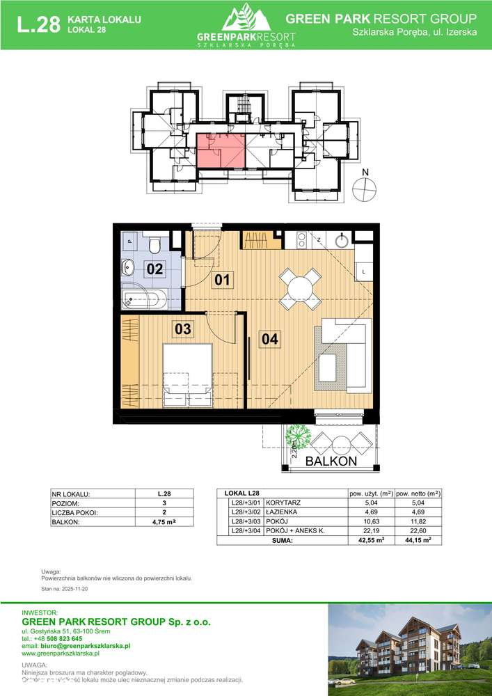 2-pokojowe mieszkanie 42m2 Bez Pośredników - Pełny obrazek: 2/7