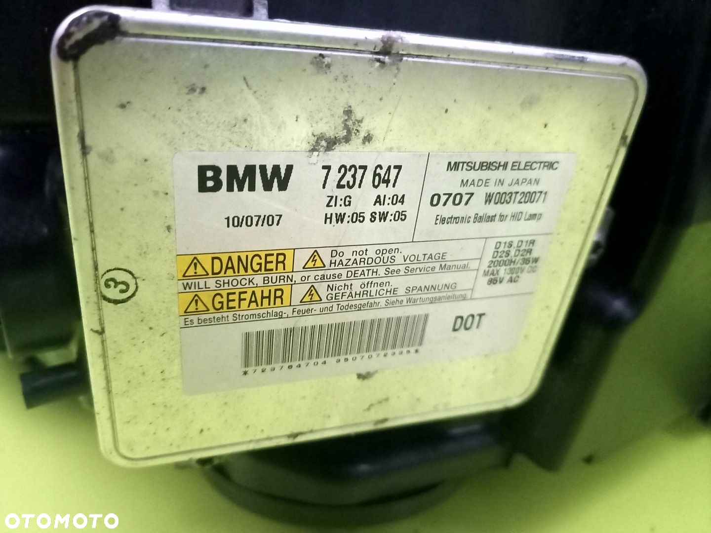 LAMPA PRAWA XENON DYNAMIC SKRĘTNY BMW 5 F10 11R - 8