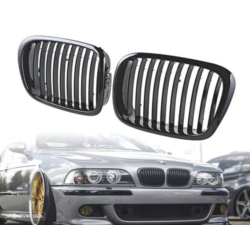 GRELHAS PARA BMW SERIE 5 E39 95-03 PRETO BRILHANTE - 1