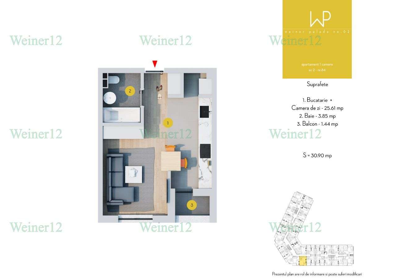 Garsoniera Militari Residence Direct Dezvoltator - Imagine principală: 2/15