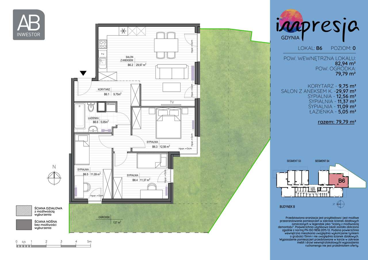 4-pokojowe mieszkanie 82m2 + ogródek Bez Prowizji - Pełny obrazek: 2/7